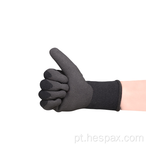 HESPAX 13G LATEX Sandy Anti-Slip Luvas de inverno Construção